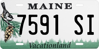 ME license plate 7591SI