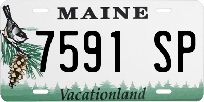 ME license plate 7591SP
