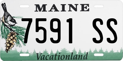 ME license plate 7591SS