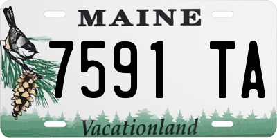 ME license plate 7591TA