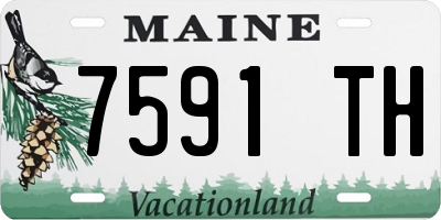 ME license plate 7591TH