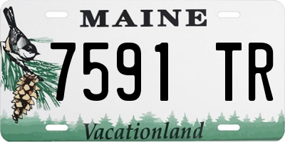 ME license plate 7591TR