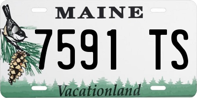 ME license plate 7591TS