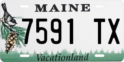 ME license plate 7591TX