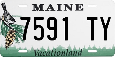ME license plate 7591TY