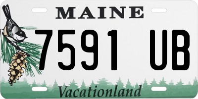 ME license plate 7591UB