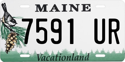 ME license plate 7591UR