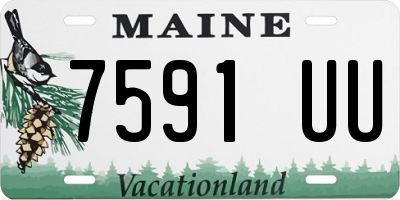 ME license plate 7591UU