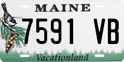 ME license plate 7591VB