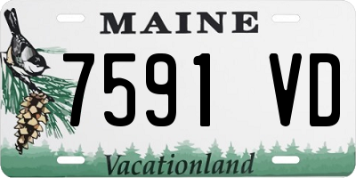 ME license plate 7591VD