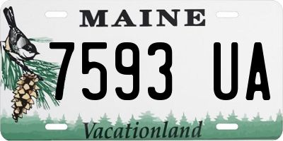 ME license plate 7593UA