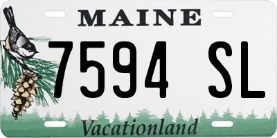 ME license plate 7594SL