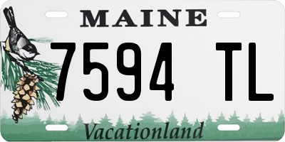 ME license plate 7594TL