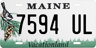 ME license plate 7594UL