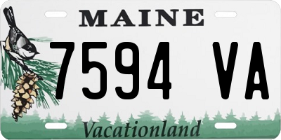 ME license plate 7594VA