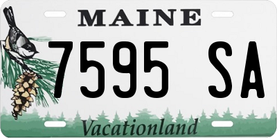 ME license plate 7595SA