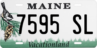 ME license plate 7595SL