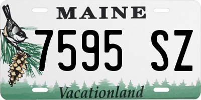 ME license plate 7595SZ