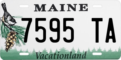 ME license plate 7595TA