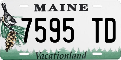 ME license plate 7595TD