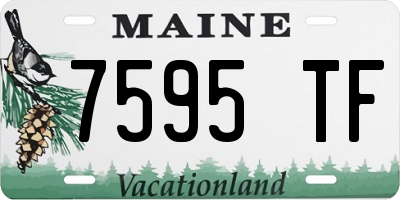 ME license plate 7595TF