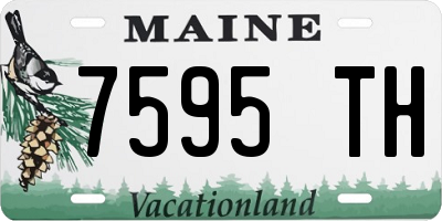 ME license plate 7595TH