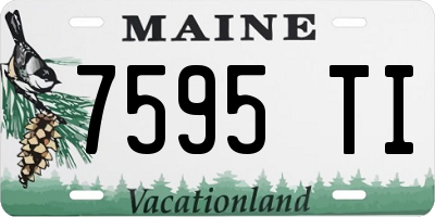 ME license plate 7595TI