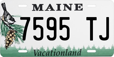 ME license plate 7595TJ