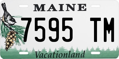 ME license plate 7595TM