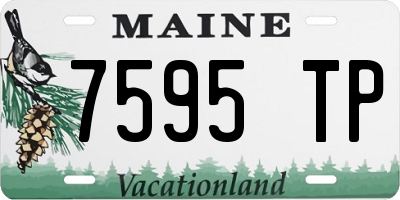 ME license plate 7595TP