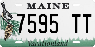 ME license plate 7595TT