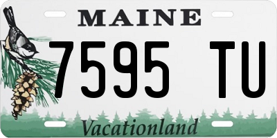 ME license plate 7595TU