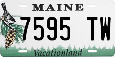 ME license plate 7595TW