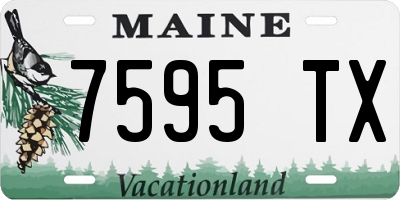 ME license plate 7595TX