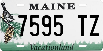 ME license plate 7595TZ