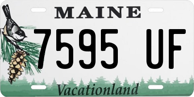ME license plate 7595UF