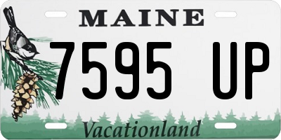 ME license plate 7595UP