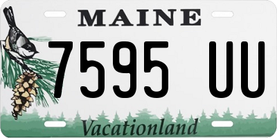 ME license plate 7595UU