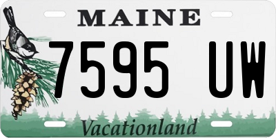 ME license plate 7595UW