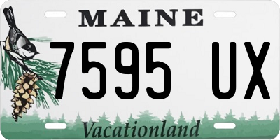 ME license plate 7595UX