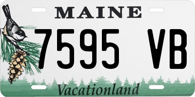 ME license plate 7595VB