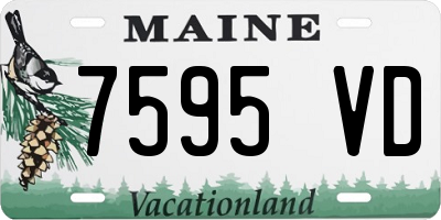 ME license plate 7595VD