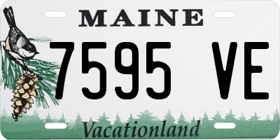 ME license plate 7595VE