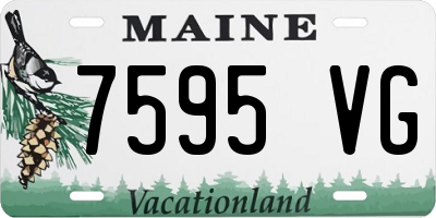 ME license plate 7595VG