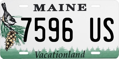 ME license plate 7596US