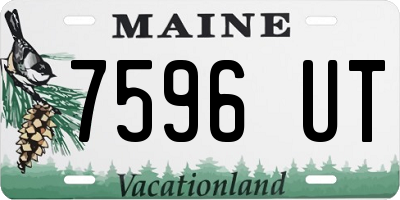 ME license plate 7596UT