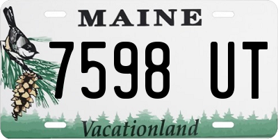 ME license plate 7598UT