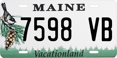 ME license plate 7598VB