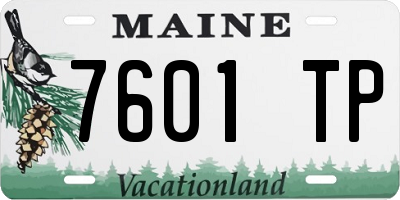 ME license plate 7601TP