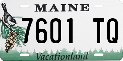 ME license plate 7601TQ
